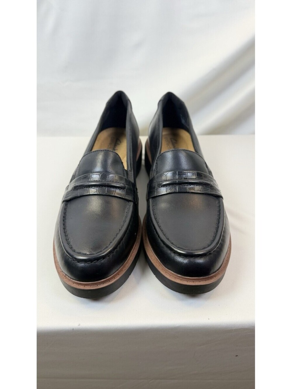 Clarks Collection Shoes Womens Size 10 M Westlynn Leather Loafers Slip On NWOB